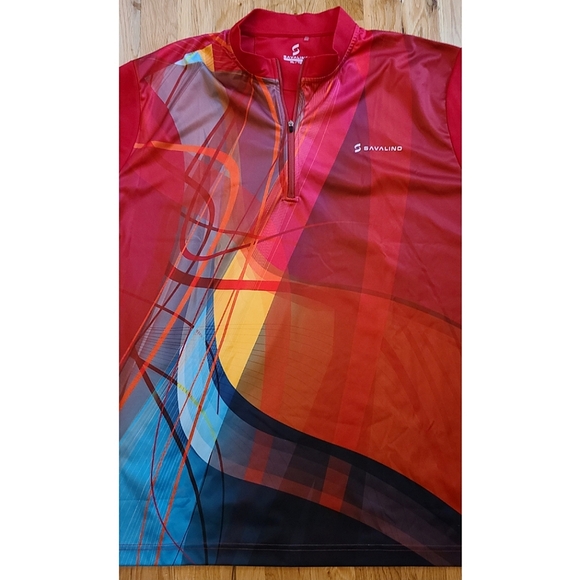 New Savalino ADLER BOWLING JERSEY RED Size XL - Picture 4 of 12